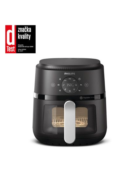 Philips 2000 series NA221/00 Airfryer 4.2 L, Friggitrice ad aria 13 in 1, App ricettario