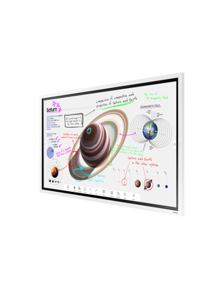 Samsung WM65B lavagna interattiva 165,1 cm (65") 3840 x 2160 Pixel Touch screen Grigio, Bianco