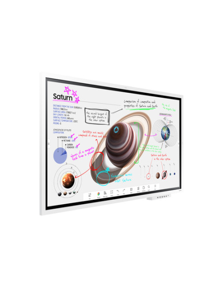 Samsung WM65B lavagna interattiva 165,1 cm (65") 3840 x 2160 Pixel Touch screen Grigio, Bianco