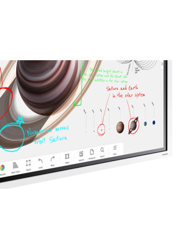 Samsung WM65B lavagna interattiva 165,1 cm (65") 3840 x 2160 Pixel Touch screen Grigio, Bianco