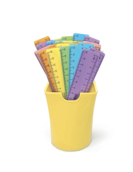 BARATTOLO 36PZ RIGHELLI 15CM PASTEL