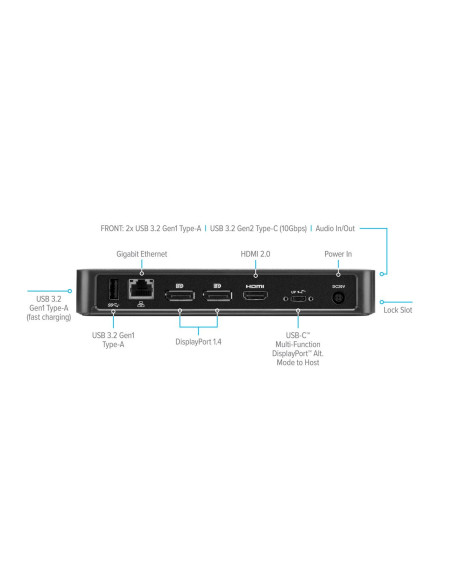 Targus DOCK430EUZ replicatore di porte e docking station per laptop Cablato Nero