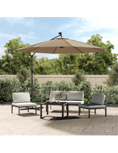 Ombrellone a Sbalzo con LED e Palo in Acciaio 300 cm Talpa 2