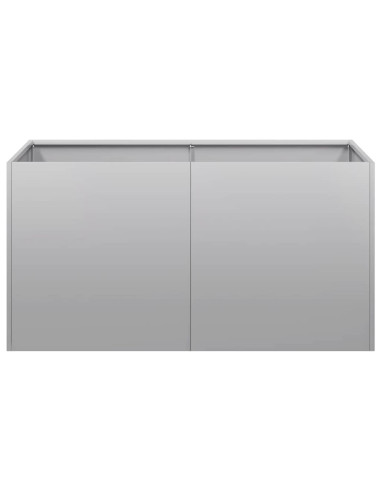 Fioriera 80x40x40 cm in Acciaio Zincato