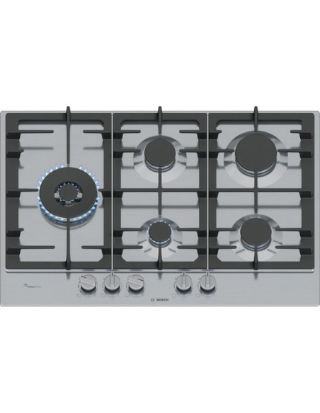 Bosch Serie 6 PCS7A5I90 , Piano cottura a gas, 75 cm, Acciaio inox