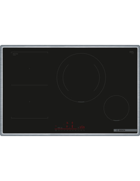 Bosch Serie 6 PVS845HB1E Piano cottura a induzione 80 cm Nero, con profili