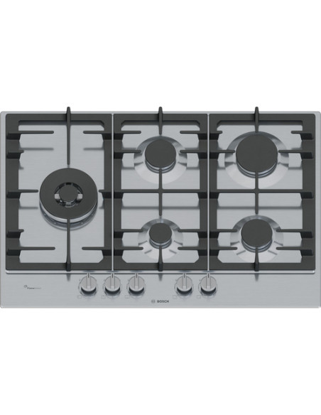 Bosch Serie 6 PCS7A5I90 , Piano cottura a gas, 75 cm, Acciaio inox