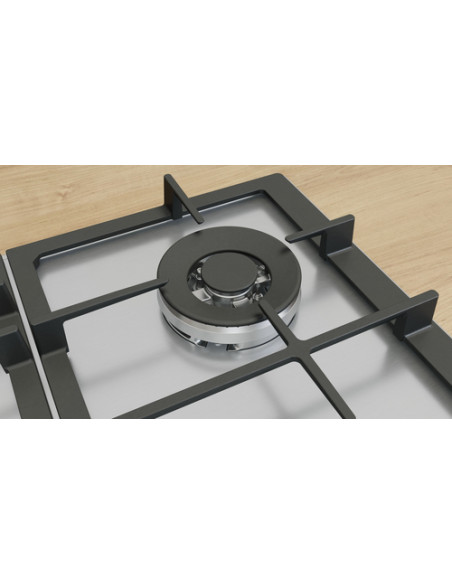 Bosch Serie 6 PCH6A5I90 , Piano cottura a gas, 60 cm, Acciaio inox