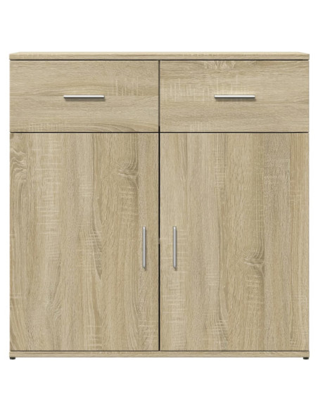 Credenza Rovere Sonoma 79x38x80 cm in Legno Multistrato
