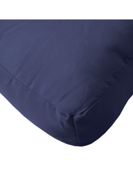 Cuscini per Pallet 2 pz Blu Marino in Tessuto