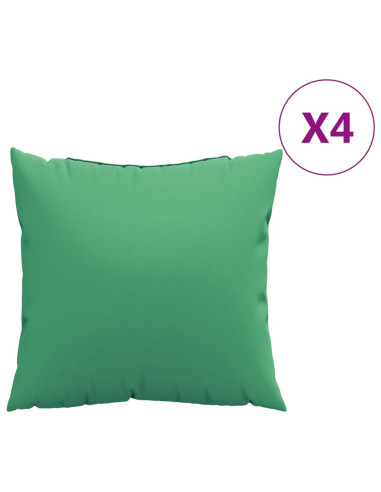 Cuscini per Divano 4 pz Verdi 40x40 cm in Tessuto