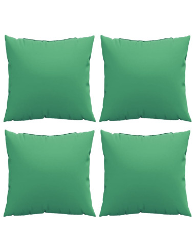 Cuscini per Divano 4 pz Verdi 40x40 cm in Tessuto