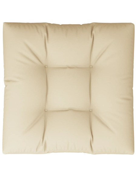 Cuscino per Pallet Beige 80x80x12 cm in Tessuto