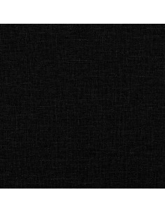 Divano Letto Estraibile con Materassi Nero 90x190 cm in Tessuto