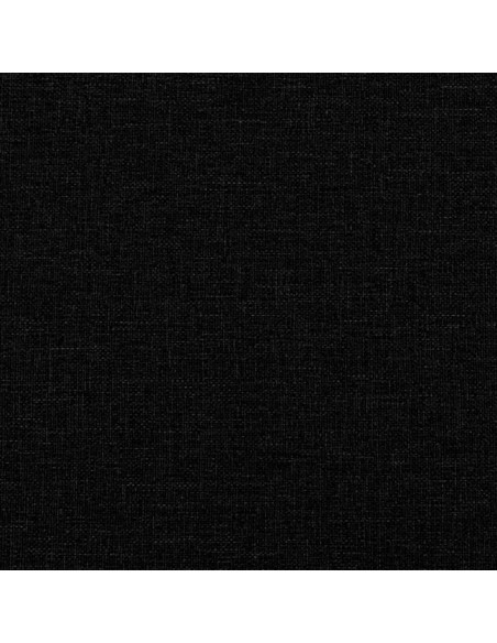 Divano Letto Estraibile con Materassi Nero 90x190 cm in Tessuto