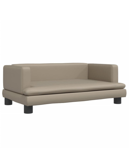 Divano per Bambini Cappuccino 80x45x30 cm in Similpelle