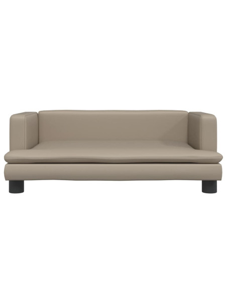 Divano per Bambini Cappuccino 80x45x30 cm in Similpelle