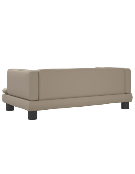 Divano per Bambini Cappuccino 80x45x30 cm in Similpelle
