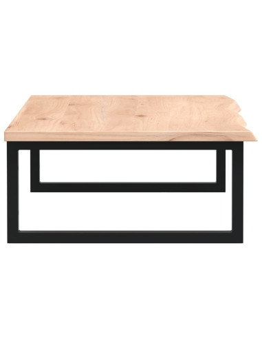 Ripiano a Parete per Lavabo in Acciaio e Massello di Rovere