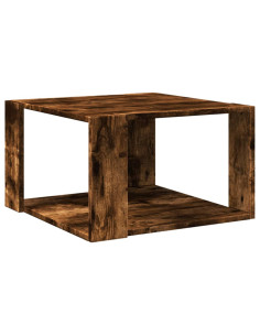 Tavolino Salotto Rovere Fumo 51,5x51,5x30cm Legno Multistrato