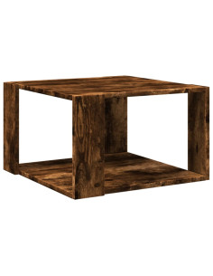 Tavolino Salotto Rovere Fumo 51,5x51,5x30cm Legno Multistrato 2
