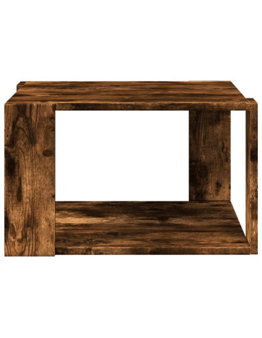 Tavolino Salotto Rovere Fumo 51,5x51,5x30cm Legno Multistrato