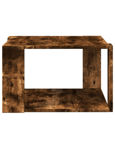 Tavolino Salotto Rovere Fumo 51,5x51,5x30cm Legno Multistrato