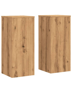 Supporti per Piante 2 pz Rovere 30x30x70 cm in Multistrato 2