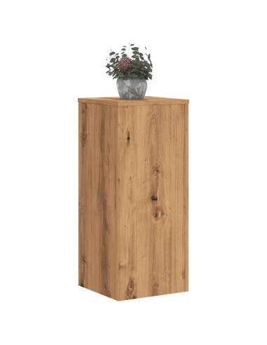 Supporti per Piante 2 pz Rovere 30x30x70 cm in Multistrato