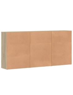 Credenze 3 pz Rovere Sonoma 60x31x84 cm in Legno Multistrato