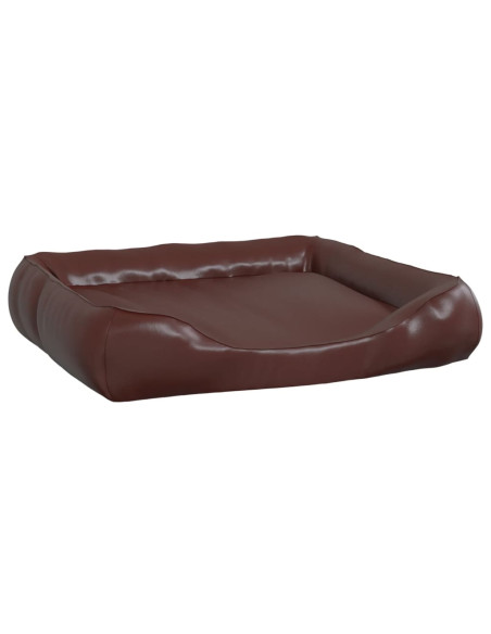 Cuccia per Cani Marrone 105x80x25 cm in Similpelle