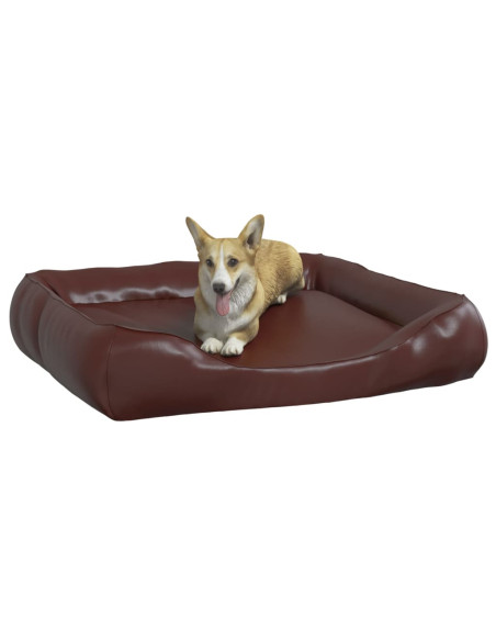 Cuccia per Cani Marrone 105x80x25 cm in Similpelle