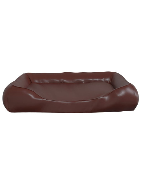 Cuccia per Cani Marrone 105x80x25 cm in Similpelle