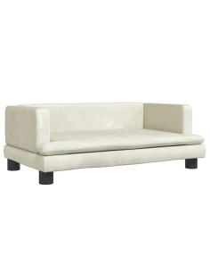 Lettino per Cani Crema 80x45x30 cm in Velluto