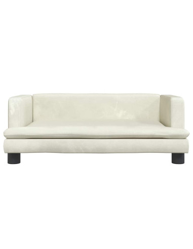 Lettino per Cani Crema 80x45x30 cm in Velluto