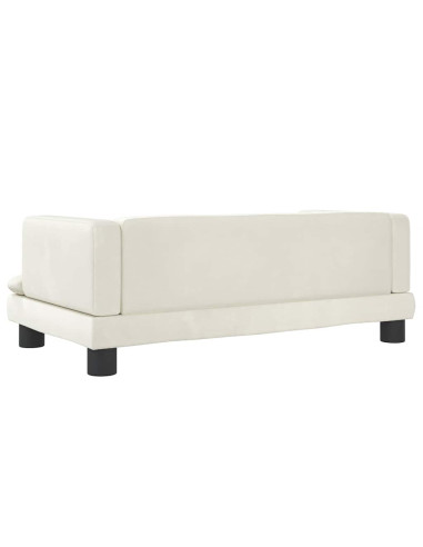 Lettino per Cani Crema 80x45x30 cm in Velluto