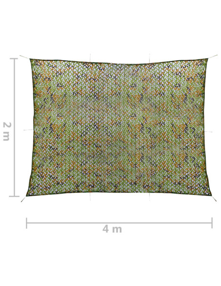 Rete Mimetica con Custodia 2x4 m Verde