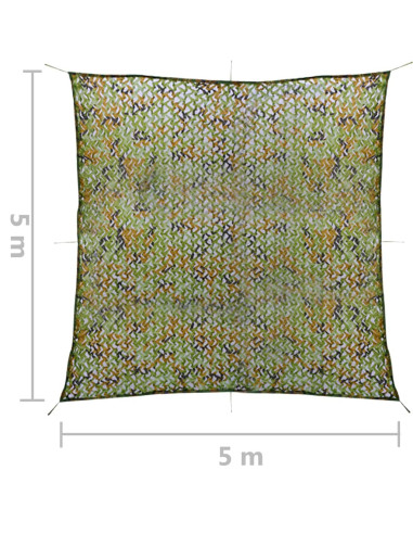 Rete Mimetica con Custodia 5x5 m Verde