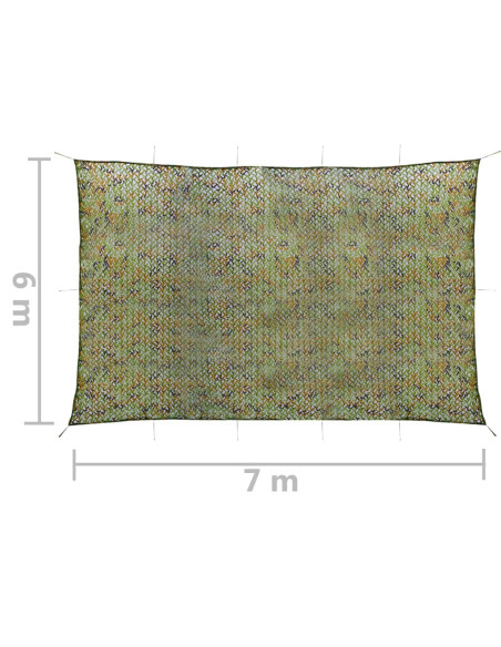 Rete Mimetica con Custodia 6x7 m Verde