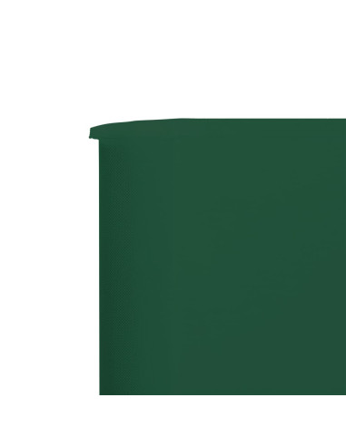 Paravento a 9 Pannelli in Tessuto 1200x80 cm Verde