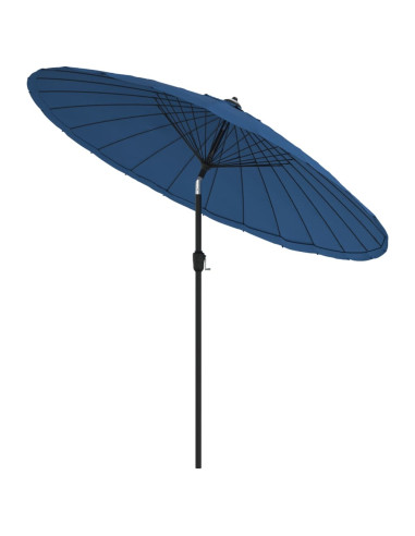 Ombrellone da Esterni con Palo in Alluminio 270 cm Azzurro