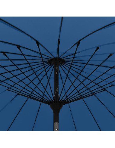 Ombrellone da Esterni con Palo in Alluminio 270 cm Azzurro