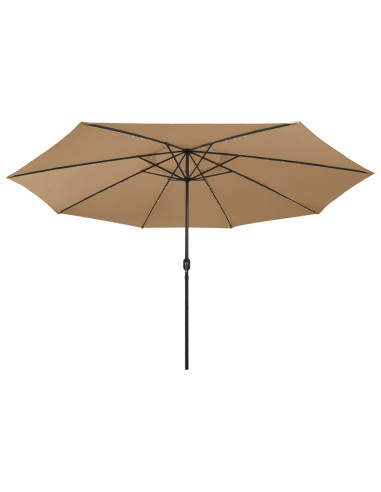 Ombrellone da Esterni con LED e Palo in Metallo 400 cm Talpa