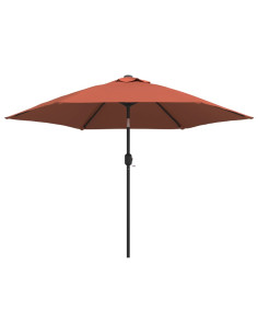 Ombrellone da Giardino con Palo in Metallo 300 cm Terracotta