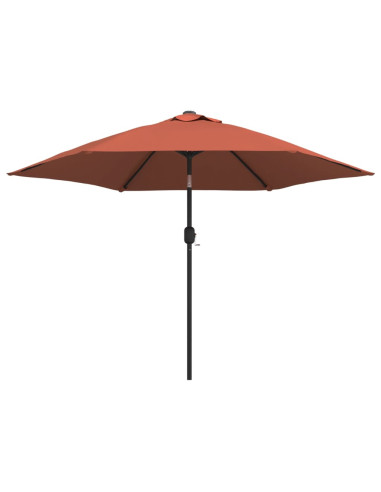 Ombrellone da Giardino con Palo in Metallo 300 cm Terracotta