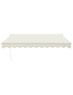 Tenda da Sole Retrattile Crema 3x2,5 m in Tessuto e Alluminio 2