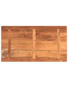 Piano Tavolo 100x50x3,8 cm Rettangolare Legno Massello Acacia