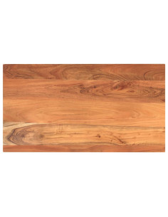 Piano Tavolo 100x50x3,8 cm Rettangolare Legno Massello Acacia 2