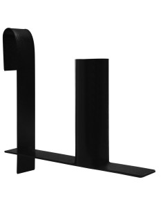 Supporti Rotoli Strisce di Recinzione Privacy 2 pz in Acciaio 2