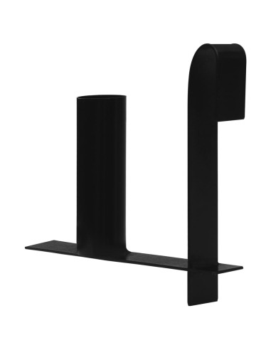 Supporti Rotoli Strisce di Recinzione Privacy 2 pz in Acciaio